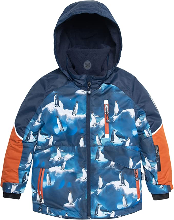 Printed Dinosaurs Two Piece Snowsuit Penguin Blue - Deux Par Deux - Arkersport