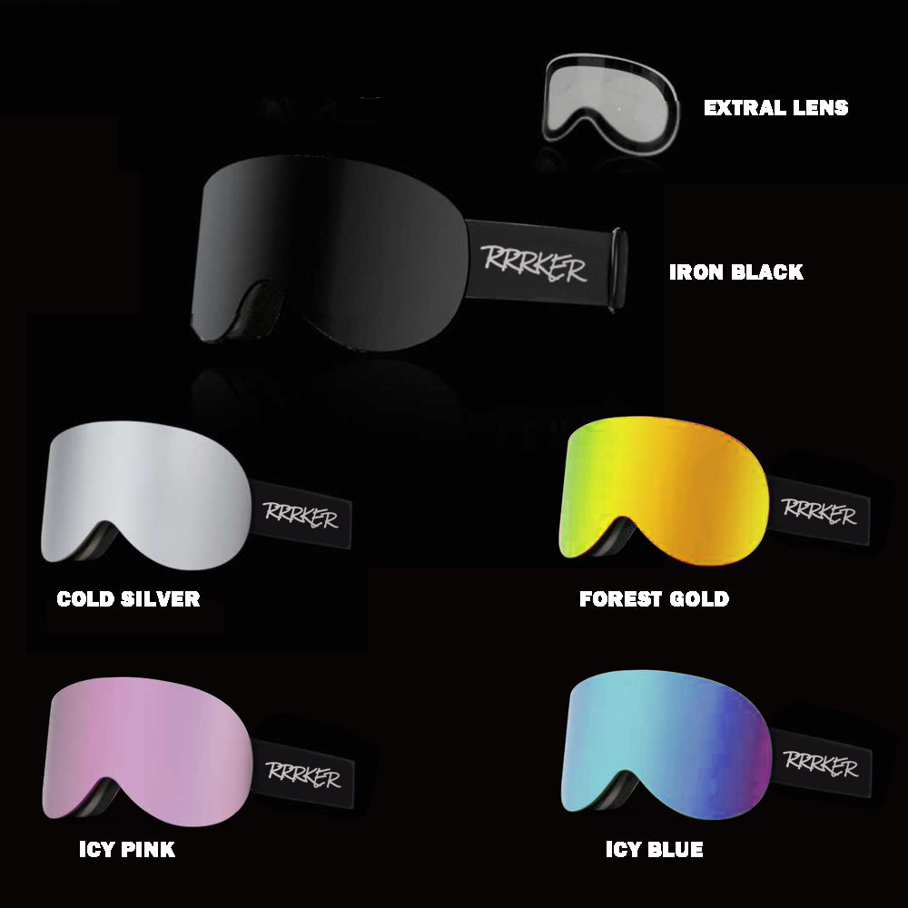 Magnetic Ski Goggles Versatile Snow Eyewear Set - Arkersport