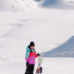 Two Piece Kids Ski Snowsuit Aqua Cora Colorblock Pant- Deux Par Deux - Arkersport
