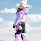 One Piece Kids Ski Snowsuit with different print styles- Deux Par Deux - Arkersport