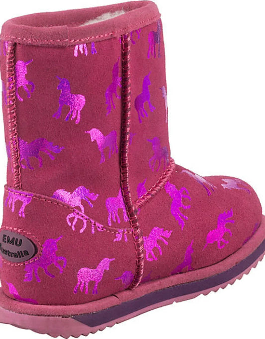 EMU Wool Snow Boot Brumby Barbie Pink- Waterproof