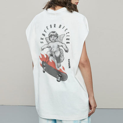 100% cotton skateboard top, never too old to roll, skateordie